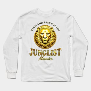 JUNGLIST  - Gold DNB Lion (Gold/Black) Long Sleeve T-Shirt